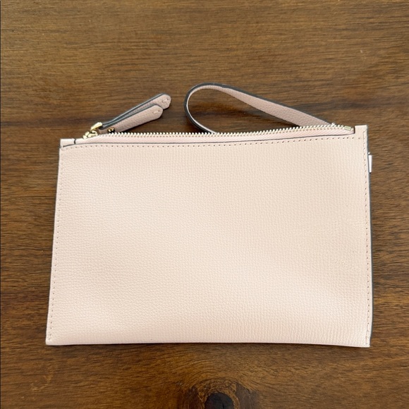 Kate Spade Blush Pink Wristlet with Playful Script - Picture 3 of 4